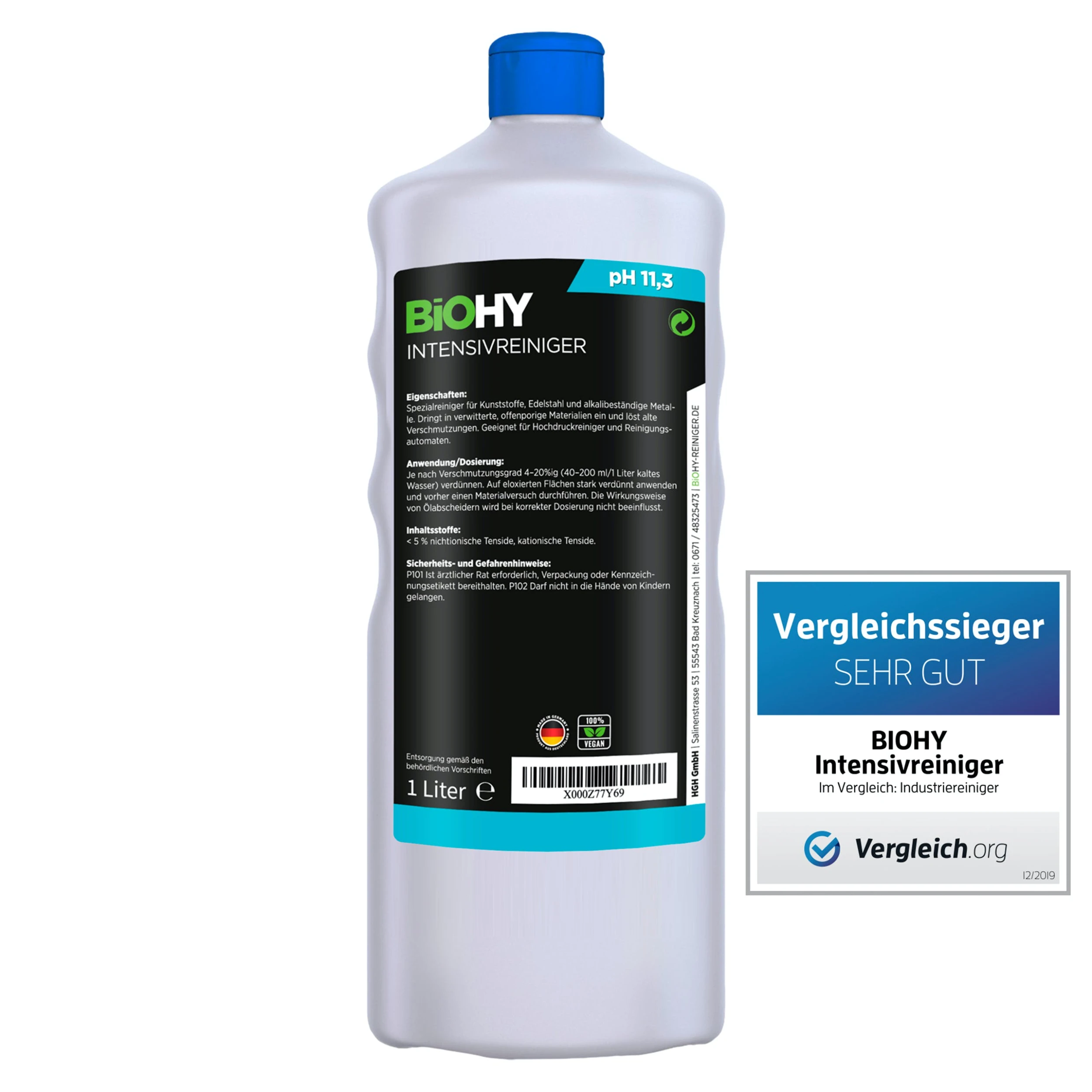 Null BiOHY Intensivreiniger Universal (2x1l Flasche) | Hochleistungs-INDUSTRIEREINIGER | Grundreiniger Ideal Für Hochdruckreiniger, Schaumarm 6 Null BiOHY Intensivreiniger Universal (2x1l Flasche) | Hochleistungs-INDUSTRIEREINIGER | Grundreiniger Ideal Für Hochdruckreiniger, Schaumarm – Bild 6