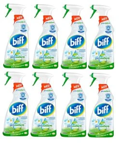 Null Biff Pro Nature 8x750 Ml Badreiniger Sprühflasche 8er Pack Reiniger Gegen Kalk