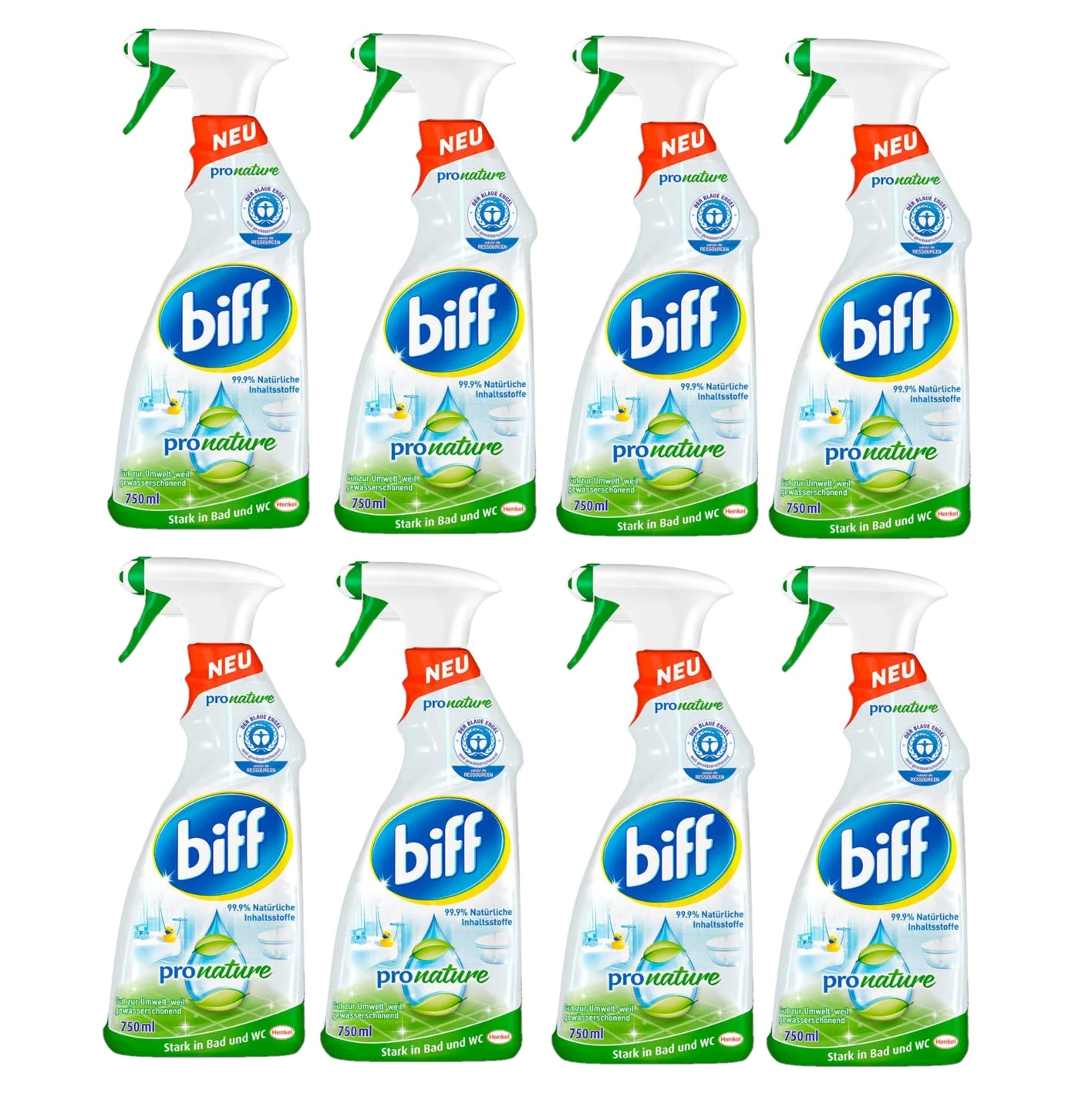 Null Biff Pro Nature Badreiniger Bad Reiniger Badezimmer Sprühflasche 2x750 Ml 5 Null Biff Pro Nature Badreiniger Bad Reiniger Badezimmer Sprühflasche 2x750 Ml – Bild 5
