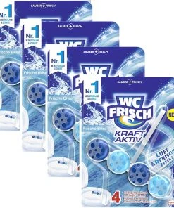 Null WC-Frisch Kraft Aktiv 4er Pack Duftspüler Frische Brise 4x1 Stück WC-Reiniger
