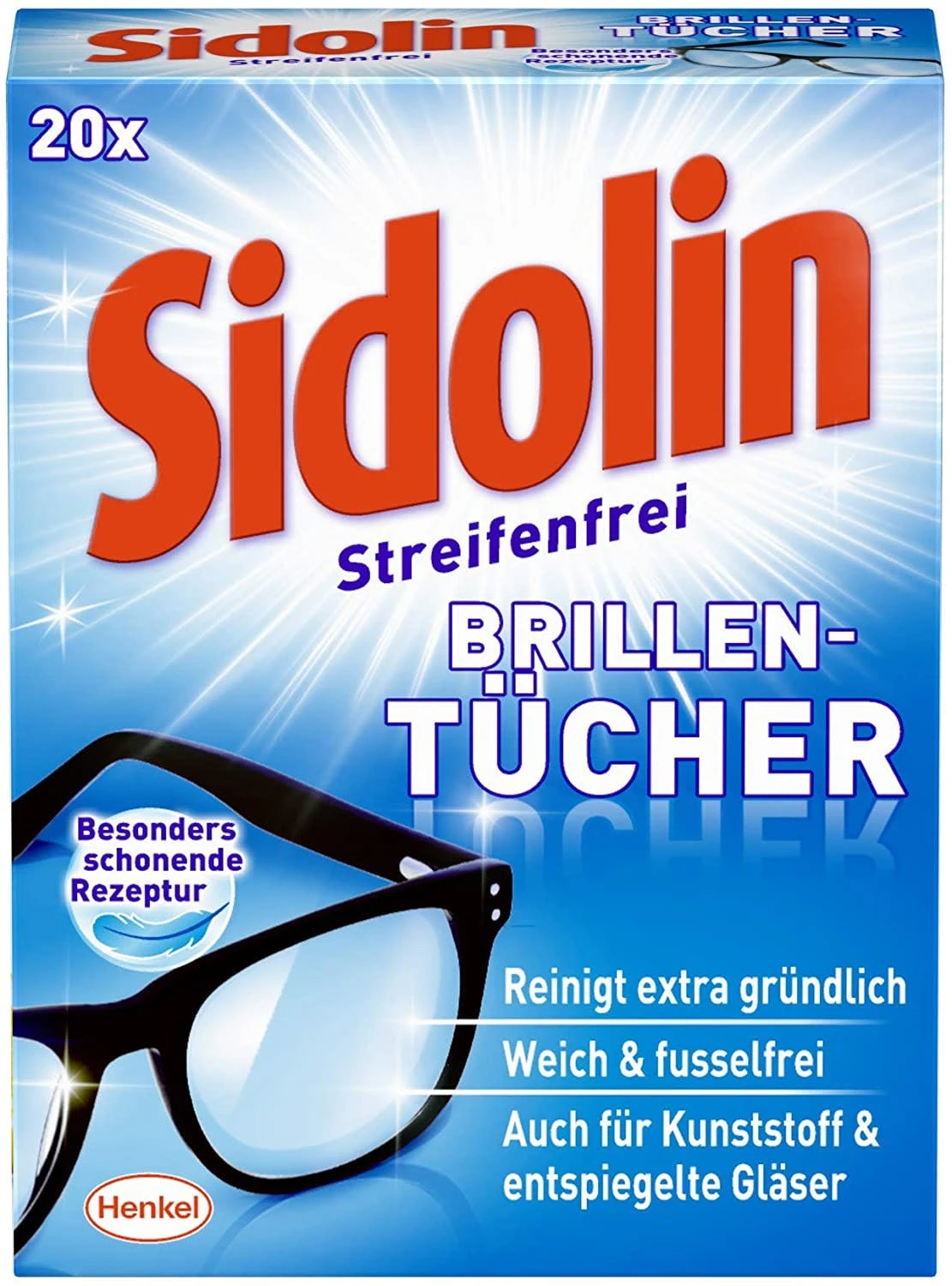 Null Sidolin Brillen Putztücher 50 Stück Reinigungstücher Brillenputztücher Reiniger 2 Null Sidolin Brillen Putztücher 50 Stück Reinigungstücher Brillenputztücher Reiniger – Bild 2