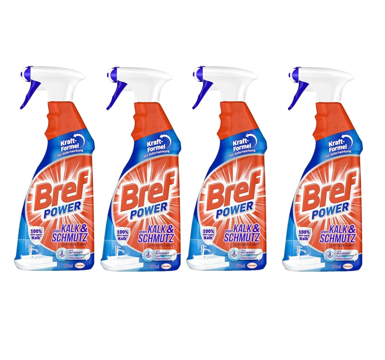 Null Bref Power Gegen Kalk Und Schmutz Kalkreiniger 8x750 Ml Sprühflasche Reiniger 3 Null Bref Power Gegen Kalk Und Schmutz Kalkreiniger 8x750 Ml Sprühflasche Reiniger – Bild 3