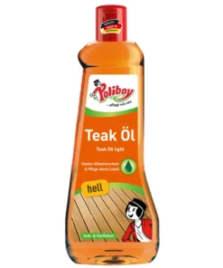 Null Poliboy - Teak Öl Hell Für Harthölzer - Intensive Farbauffrischung - Reinigt, Pflegt Und Schützt - 500ml - Made In Germany