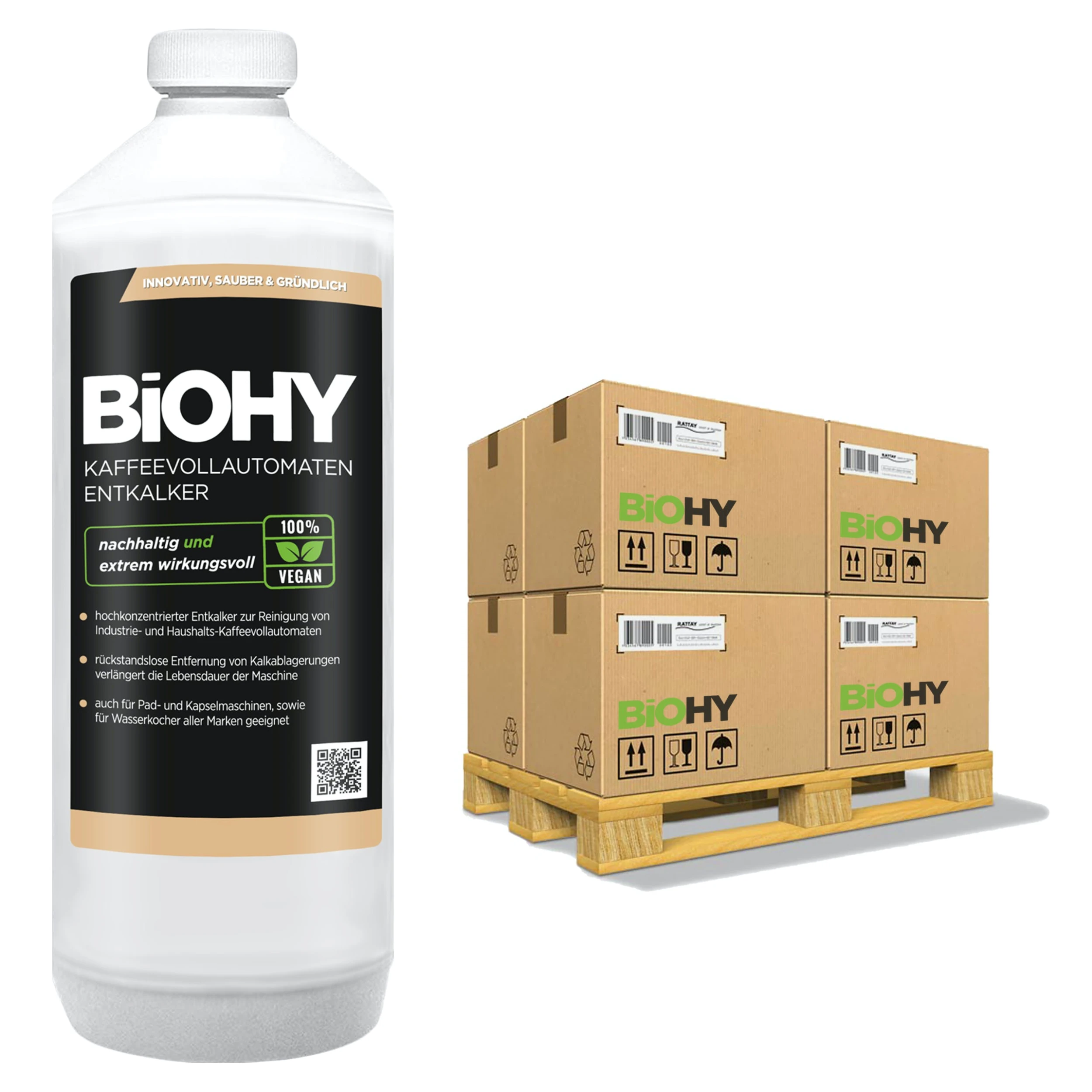 Null BiOHY Kaffeevollautomaten Entkalker (6x1l Flasche) | Ideal Zur Entkalkung Von Allen Kaffeemaschinen | Ca. 20 Entkalkungsvorgänge/Flasche 2 Null BiOHY Kaffeevollautomaten Entkalker (6x1l Flasche) | Ideal Zur Entkalkung Von Allen Kaffeemaschinen | Ca. 20 Entkalkungsvorgänge/Flasche – Bild 2