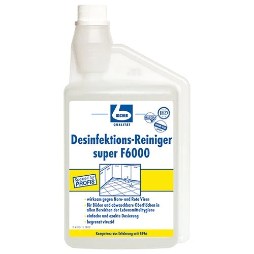 Dr-becher Dr. Becher "Dr. Becher" Desinfektions-Reiniger 1 L Super F6000 Mit Dosierkopf 1 Dr-becher Dr. Becher "Dr. Becher" Desinfektions-Reiniger 1 L Super F6000 Mit Dosierkopf
