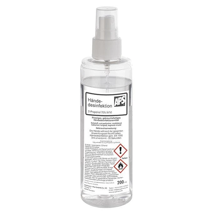 Null Händedesinfektion - Desinfektionsmittel UNIGLOVES - 250ml Sprühflasche 2 Null Händedesinfektion - Desinfektionsmittel UNIGLOVES - 250ml Sprühflasche – Bild 2