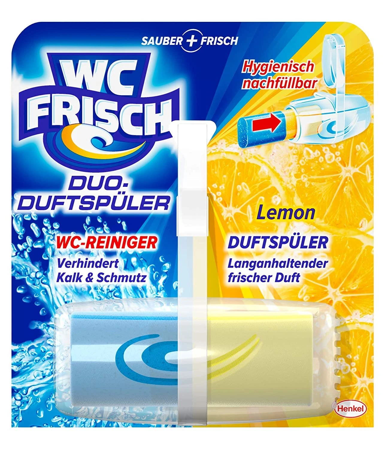 Null WC Frisch Duo-Duftspüler Lemon 4er Pack WC-Duftstein 4x1 Stück WC Reiniger 5 Null WC Frisch Duo-Duftspüler Lemon 4er Pack WC-Duftstein 4x1 Stück WC Reiniger – Bild 5