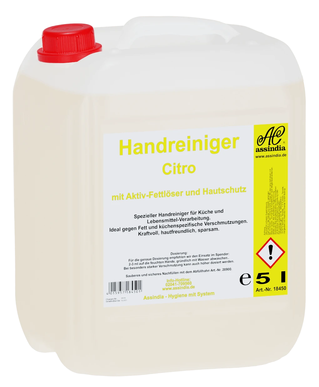 Assindia Handreiniger Citro Mit Fettlösekraft 5l 1 Assindia Handreiniger Citro Mit Fettlösekraft 5l