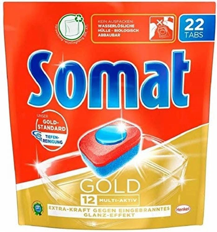 Somat 12 Gold Multiaktiv Spülmaschinentabs 4x22 Tabs Geschirrspültabs Reinigung 6 Somat 12 Gold Multiaktiv Spülmaschinentabs 4x22 Tabs Geschirrspültabs Reinigung – Bild 6