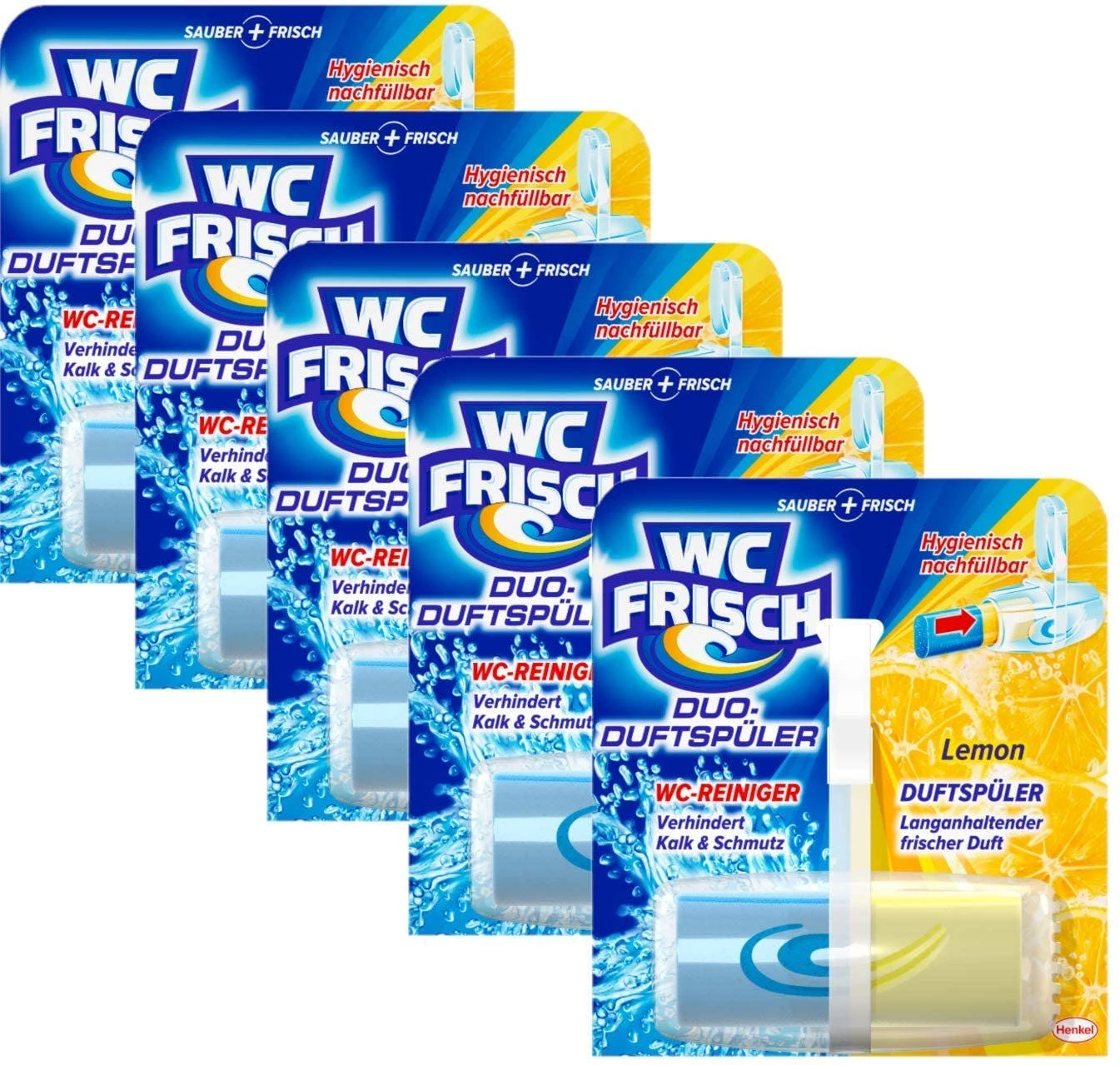 Null WC Frisch Duo-Duftspüler Lemon 4er Pack WC-Duftstein 4x1 Stück WC Reiniger 3 Null WC Frisch Duo-Duftspüler Lemon 4er Pack WC-Duftstein 4x1 Stück WC Reiniger – Bild 3