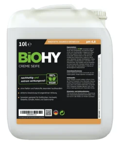 Null BiOHY Creme Seife (10l Kanister) | Hautschonende, Rückfettende Und Geruchsneutrale Handseife PHOSPHATFREI | Ohne Parfüm Und Farbstoffe