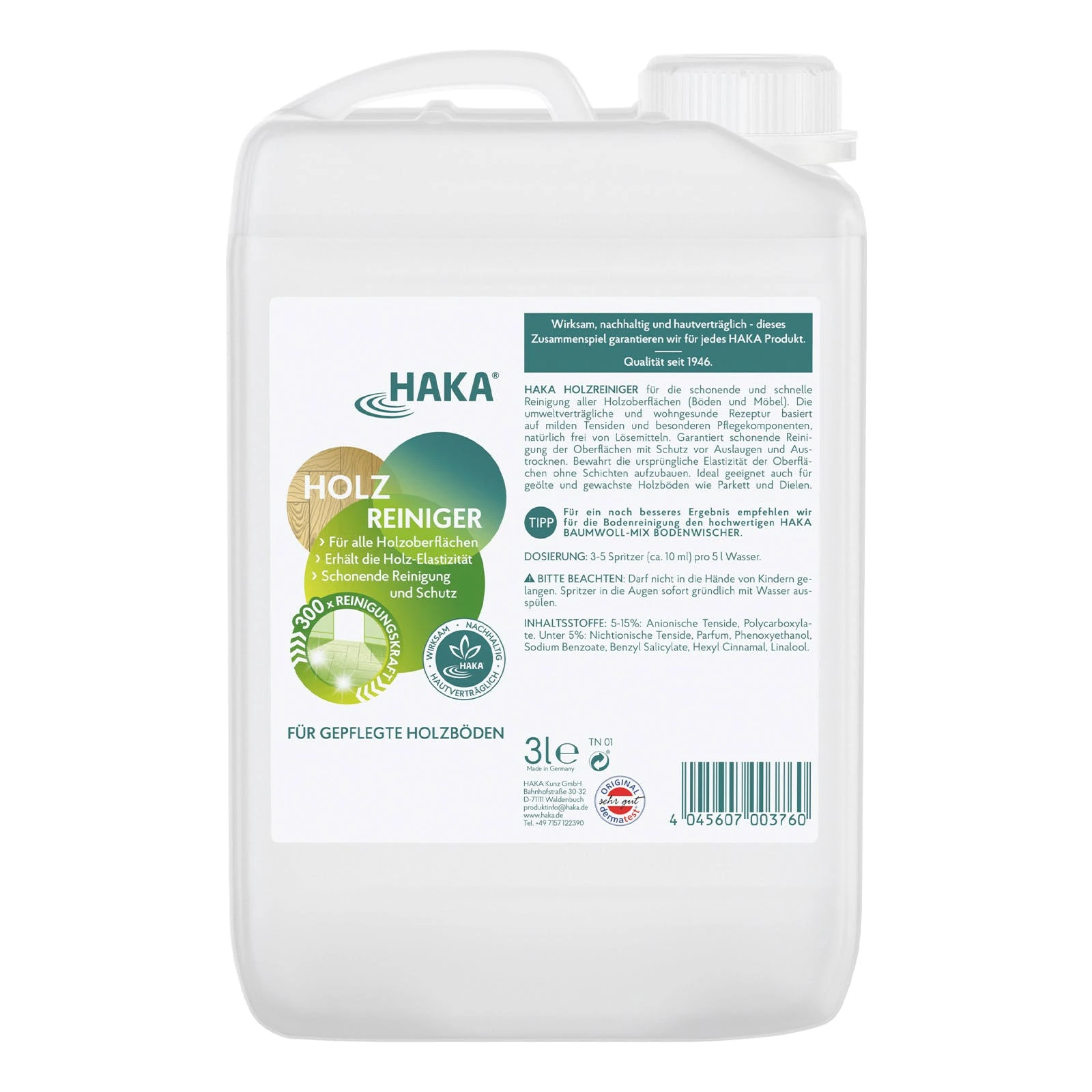 Null HAKA Holzreiniger Boden, 3 Liter 1 Null HAKA Holzreiniger Boden, 3 Liter