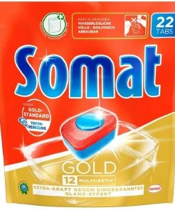 Somat 12 Gold Multiaktiv Spülmaschinentabs 22 Tabs Geschirrspültabs Reinigung