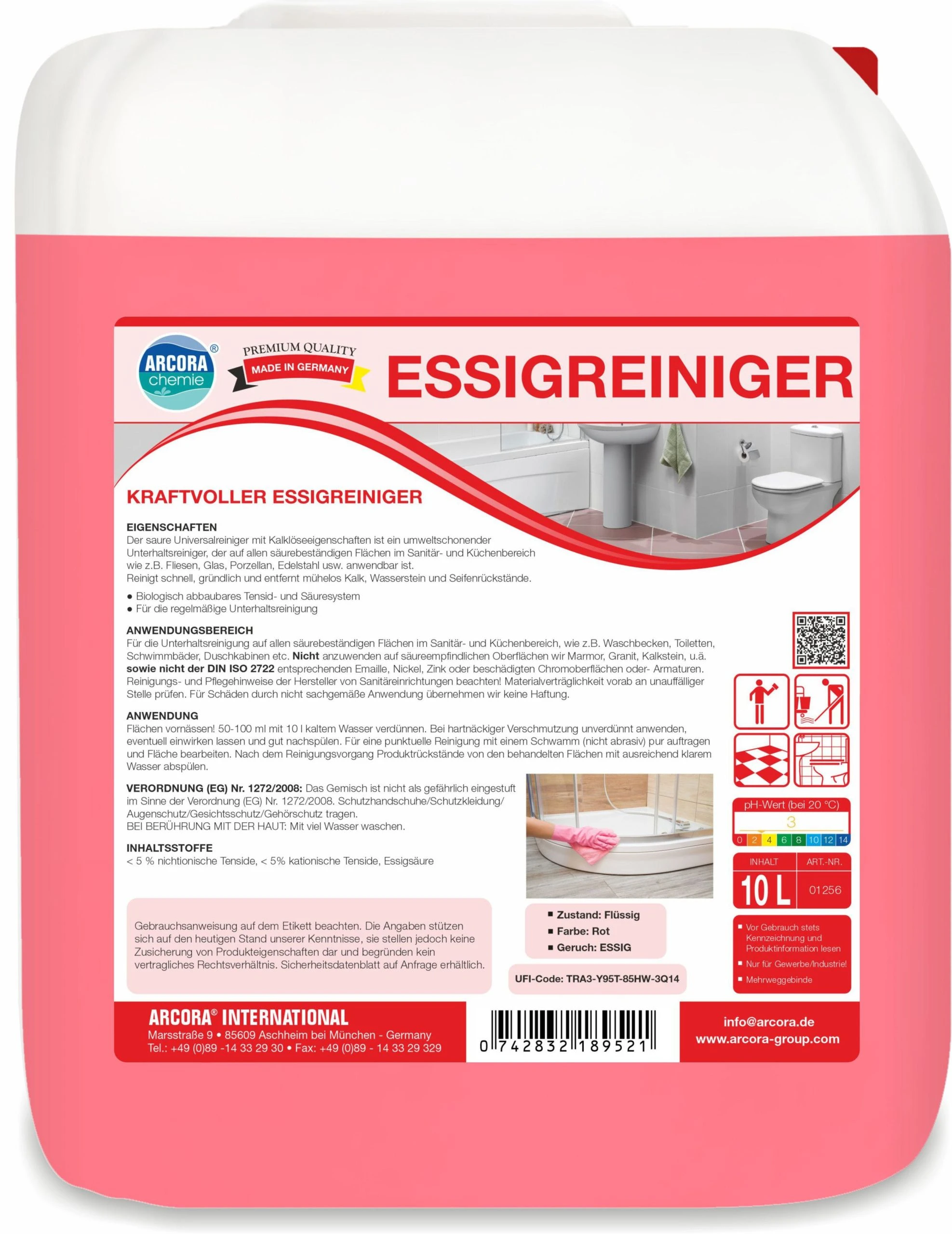 ARCORA Kraftvoller Mehrzweckreiniger FLEXAL, 10L 3 ARCORA Kraftvoller Mehrzweckreiniger FLEXAL, 10L – Bild 3