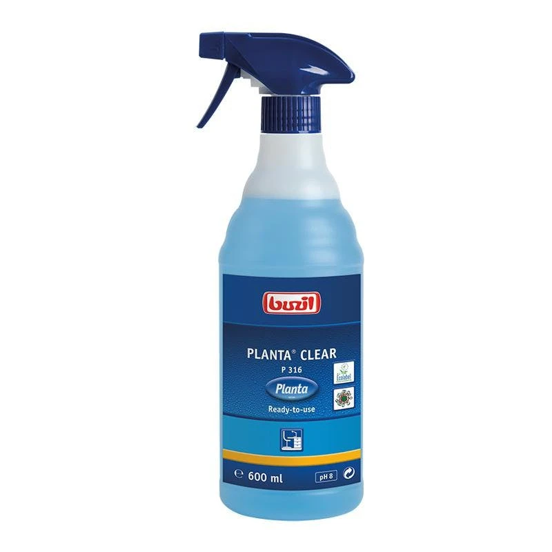 Buzil Planta® Clear P 316 ökologischer Glasreiniger 10 L Kanister 2 Buzil Planta® Clear P 316 ökologischer Glasreiniger 10 L Kanister – Bild 2