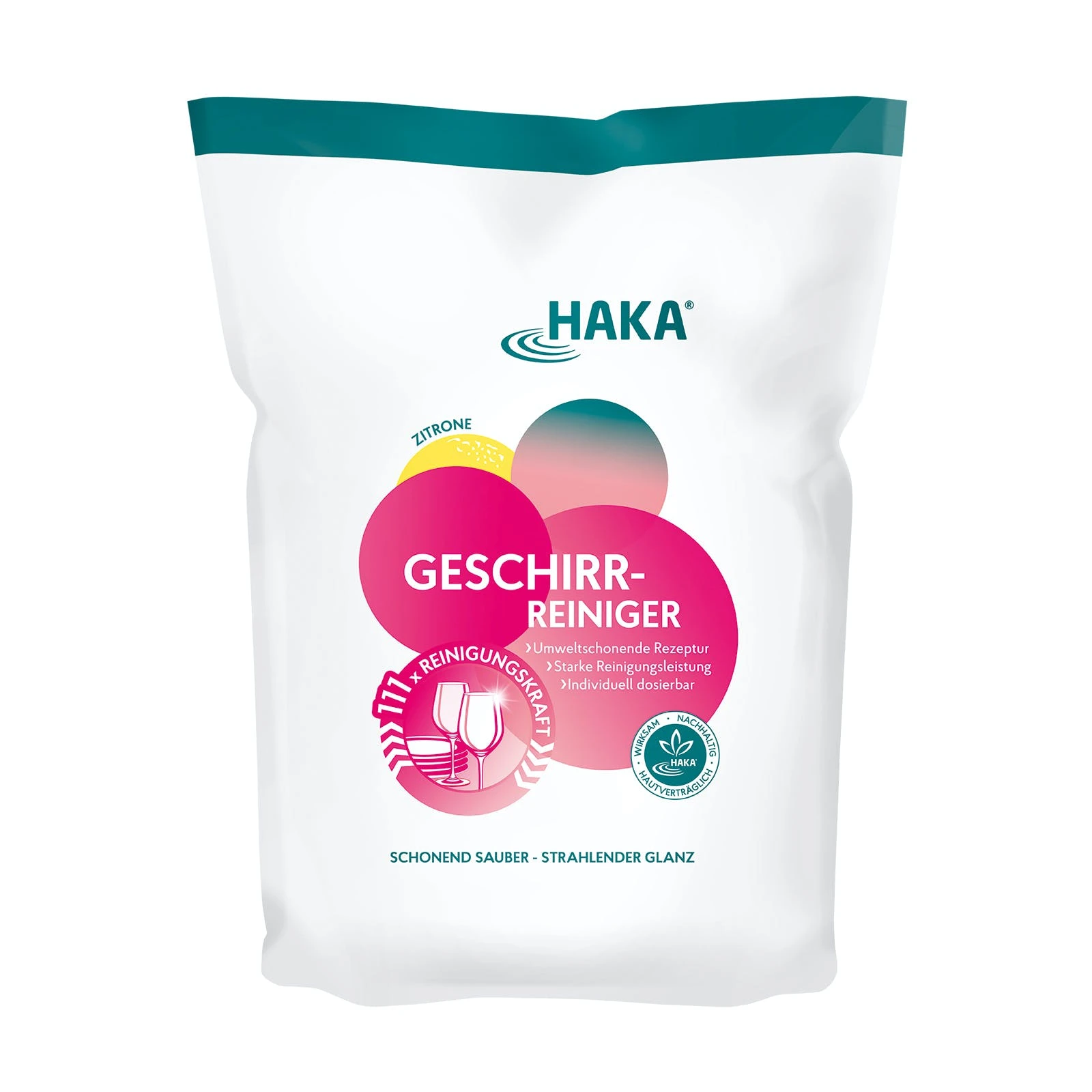 Null HAKA Geschirr-Reiniger Spülmaschine Pulver, 2kg 1 Null HAKA Geschirr-Reiniger Spülmaschine Pulver, 2kg