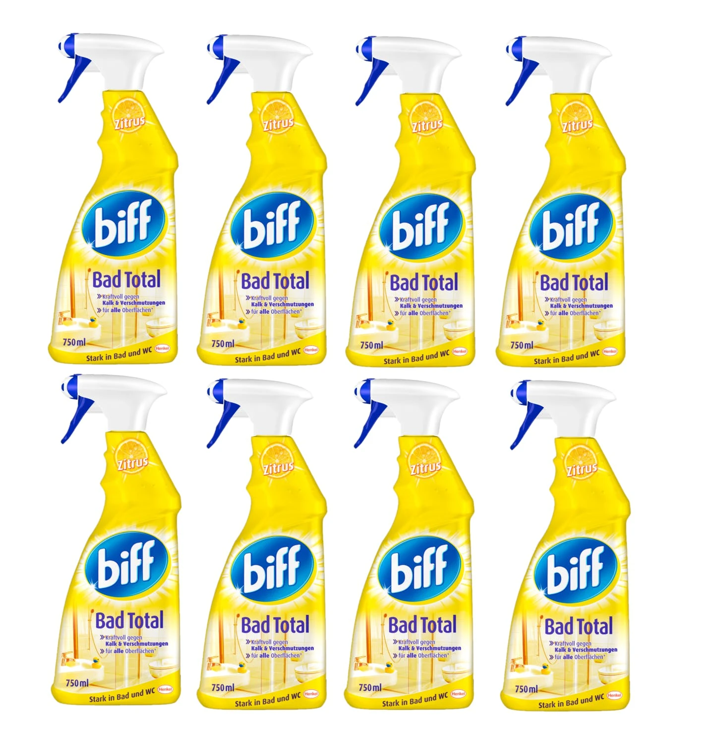 Null Biff Bad Total Zitrus Badreiniger Reiniger 4x750ml Sprühflasche Reinigungsmittel 3 Null Biff Bad Total Zitrus Badreiniger Reiniger 4x750ml Sprühflasche Reinigungsmittel – Bild 3