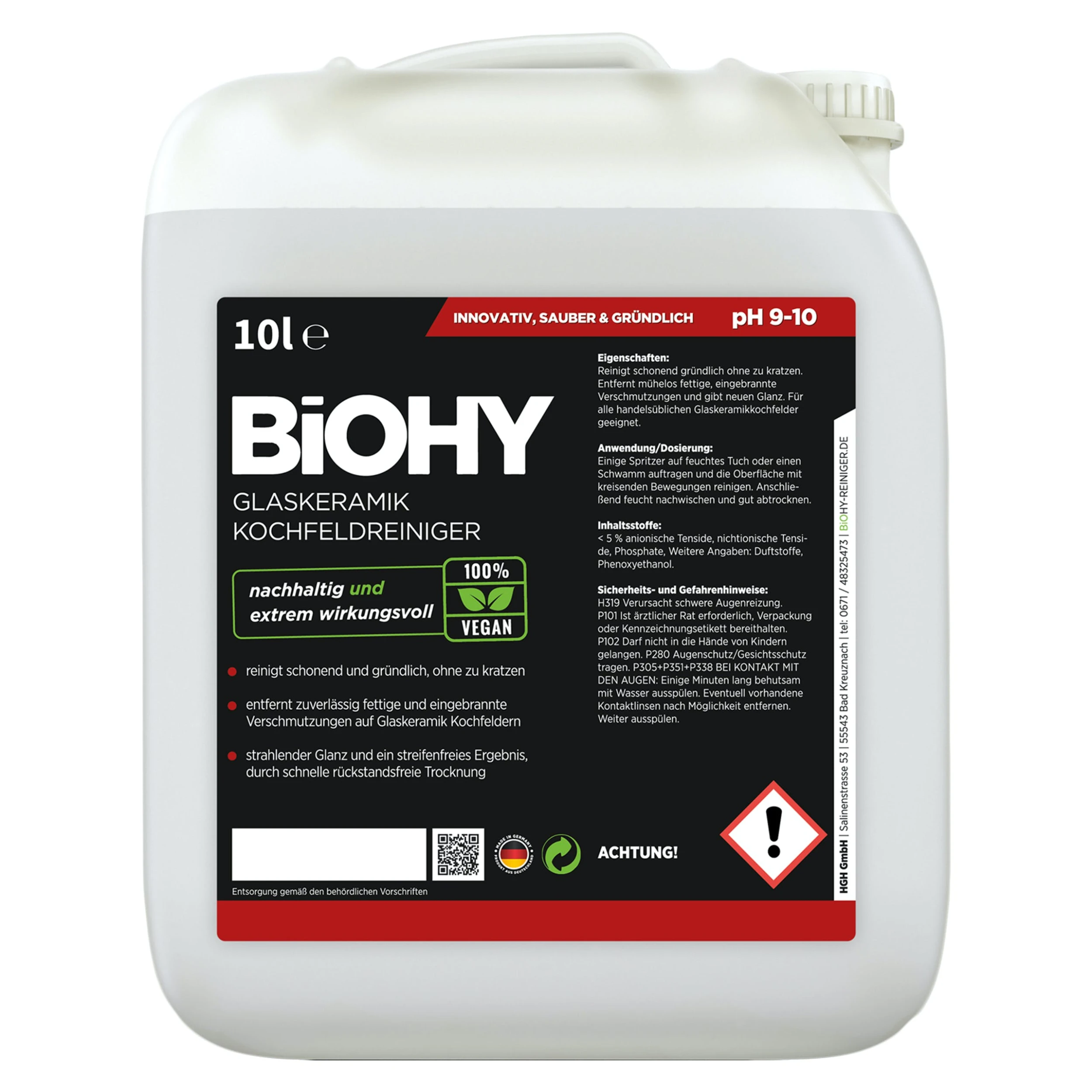 Null BiOHY Intensivreiniger Universal (10l Kanister) | Hochleistungs-INDUSTRIEREINIGER | Grundreiniger Ideal Für Hochdruckreiniger, Schaumarm 7 Null BiOHY Intensivreiniger Universal (10l Kanister) | Hochleistungs-INDUSTRIEREINIGER | Grundreiniger Ideal Für Hochdruckreiniger, Schaumarm – Bild 7