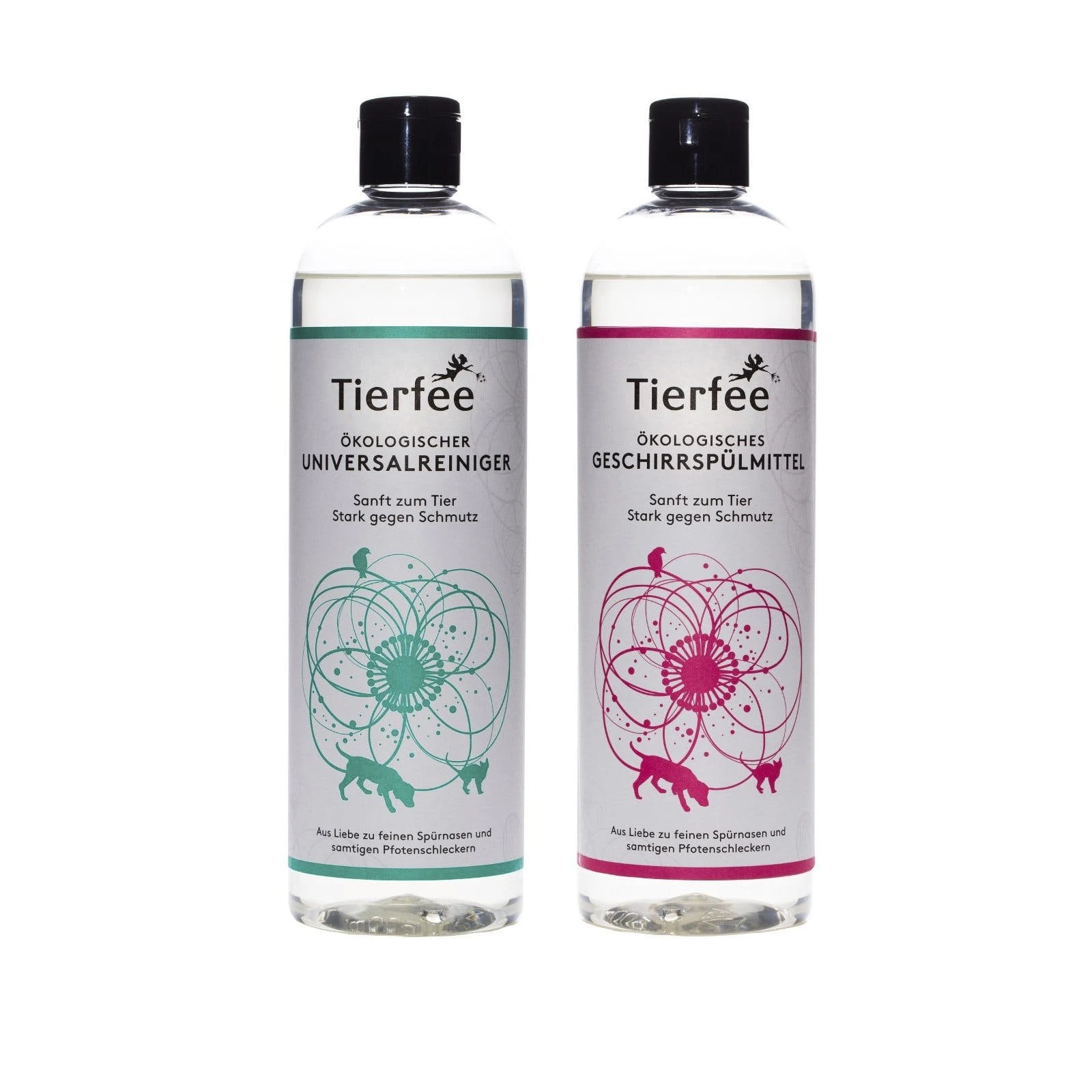 Null Tierfee-Set Ökologischer Universalreiniger + Geschirrspülmittel, Je 500 Ml 1 Null Tierfee-Set Ökologischer Universalreiniger + Geschirrspülmittel, Je 500 Ml