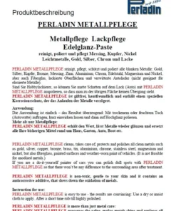 Null Perladin Premium Metallpflege Metallreiniger Paste EdelGlanz Tube 50ml Edelstahlpflege Reiniger -WC Frisch-Shop dfa07ef3 f877 4741 9624 b635f516b6cf 1