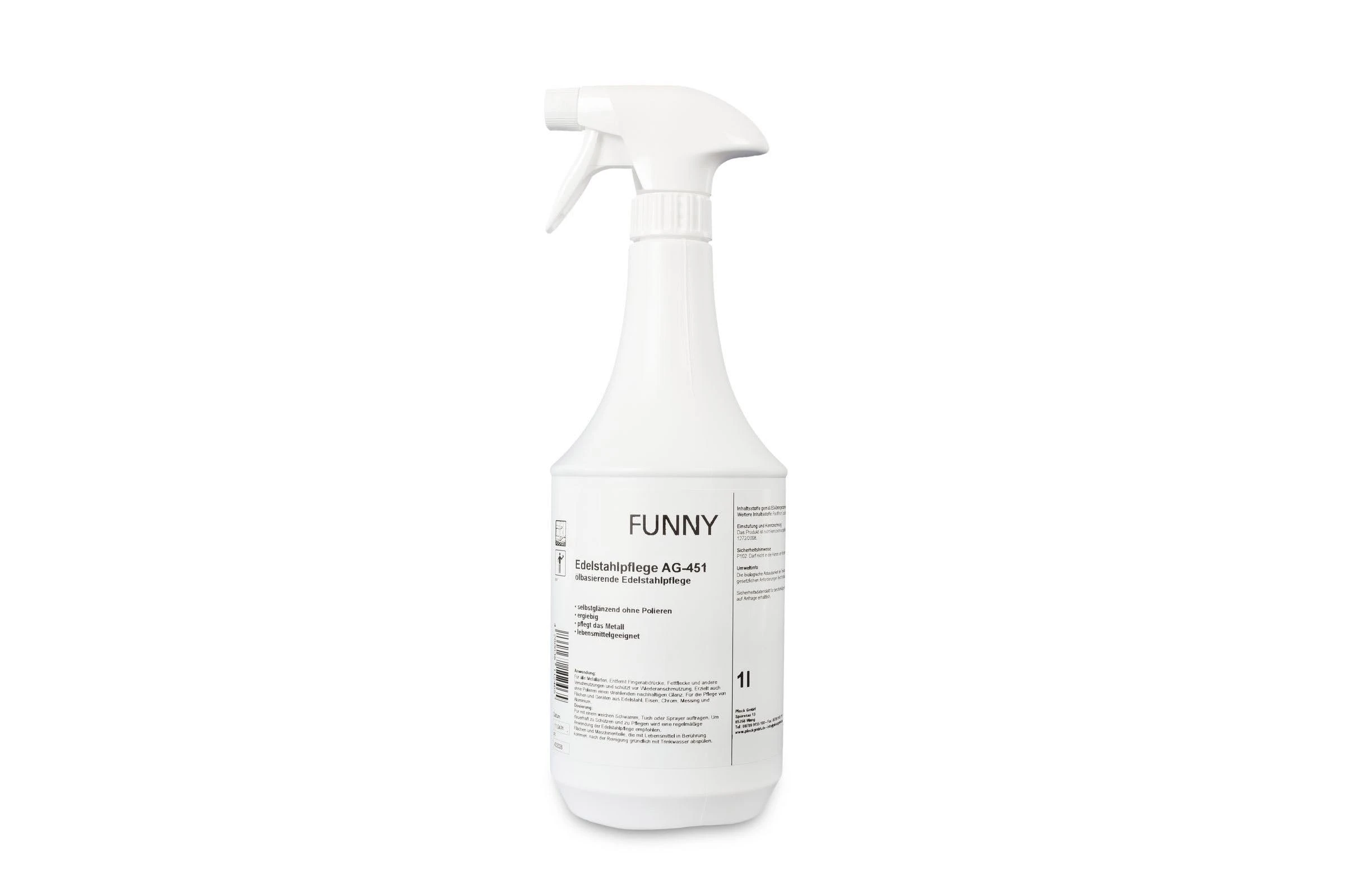 Funny Edelstahlpflege| 8 X 1 L + Sprayer | Selbstglänzend Ohne Polieren 1 Funny Edelstahlpflege| 8 X 1 L + Sprayer | Selbstglänzend Ohne Polieren