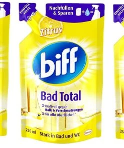 Null Biff Bad Total Zitrus Badreiniger Bad Reiniger Badezimmer 250 Ml Nachfüllpack 9 Null Biff Bad Total Zitrus Badreiniger Bad Reiniger Badezimmer 250 Ml Nachfüllpack -WC Frisch-Shop e5040774 0968 4a04 839a f9e9f586a42e 2