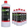 BiOHY WC-Reiniger (6x1l Flasche) | EXTRA STARK | Profi Bio Konzentrat | Dickflüssiges Reinigungs-Gel | Ideal Gegen Urinstein