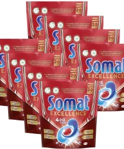 Somat Excellence 4in1 Caps 8x20 Caps Spülmaschinen Reinigung Geschirrspülmittel