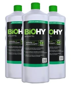 Null BiOHY Spülmittel (1l Flasche) | Frei Von Schädlichen Chemikalien & Biologisch Abbaubar | Glanz- & Fettlöseformel -WC Frisch-Shop ef5d0967 a360 486e 9df0 2805f1903bc8 5