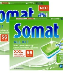 Somat All In 1 Pro Nature Spülmaschinen Tabs 2x56 Tabs Spülmittel Spülen