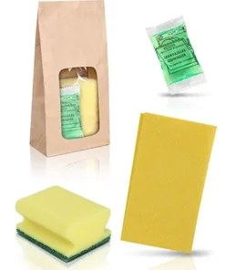 Null Amenities- Reinigungsset In Kraftpapiertüte Nr.4 Für Touristenunterkünfte - 42 Stück