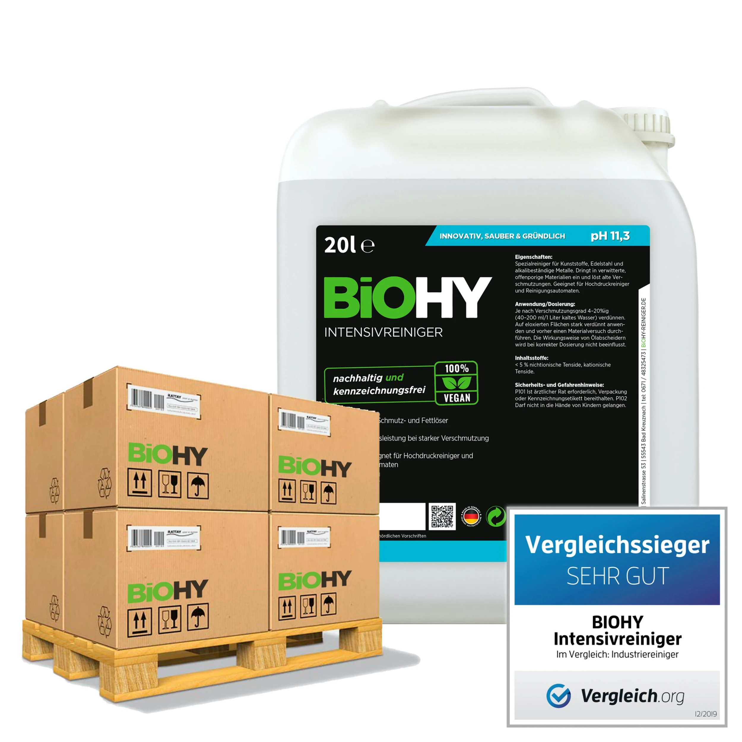 Null BiOHY Intensivreiniger Universal (10l Kanister) | Hochleistungs-INDUSTRIEREINIGER | Grundreiniger Ideal Für Hochdruckreiniger, Schaumarm 2 Null BiOHY Intensivreiniger Universal (10l Kanister) | Hochleistungs-INDUSTRIEREINIGER | Grundreiniger Ideal Für Hochdruckreiniger, Schaumarm – Bild 2