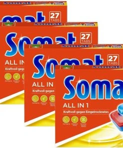 Somat 7 All In 1 Multi Aktiv Spülmaschinentabs 4x27 Tabs Geschirrspülreiniger