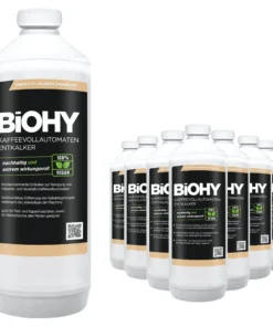 Null BiOHY Kaffeevollautomaten Entkalker (9x1l Flasche) | Ideal Zur Entkalkung Von Allen Kaffeemaschinen | Ca. 20 Entkalkungsvorgänge/Flasche