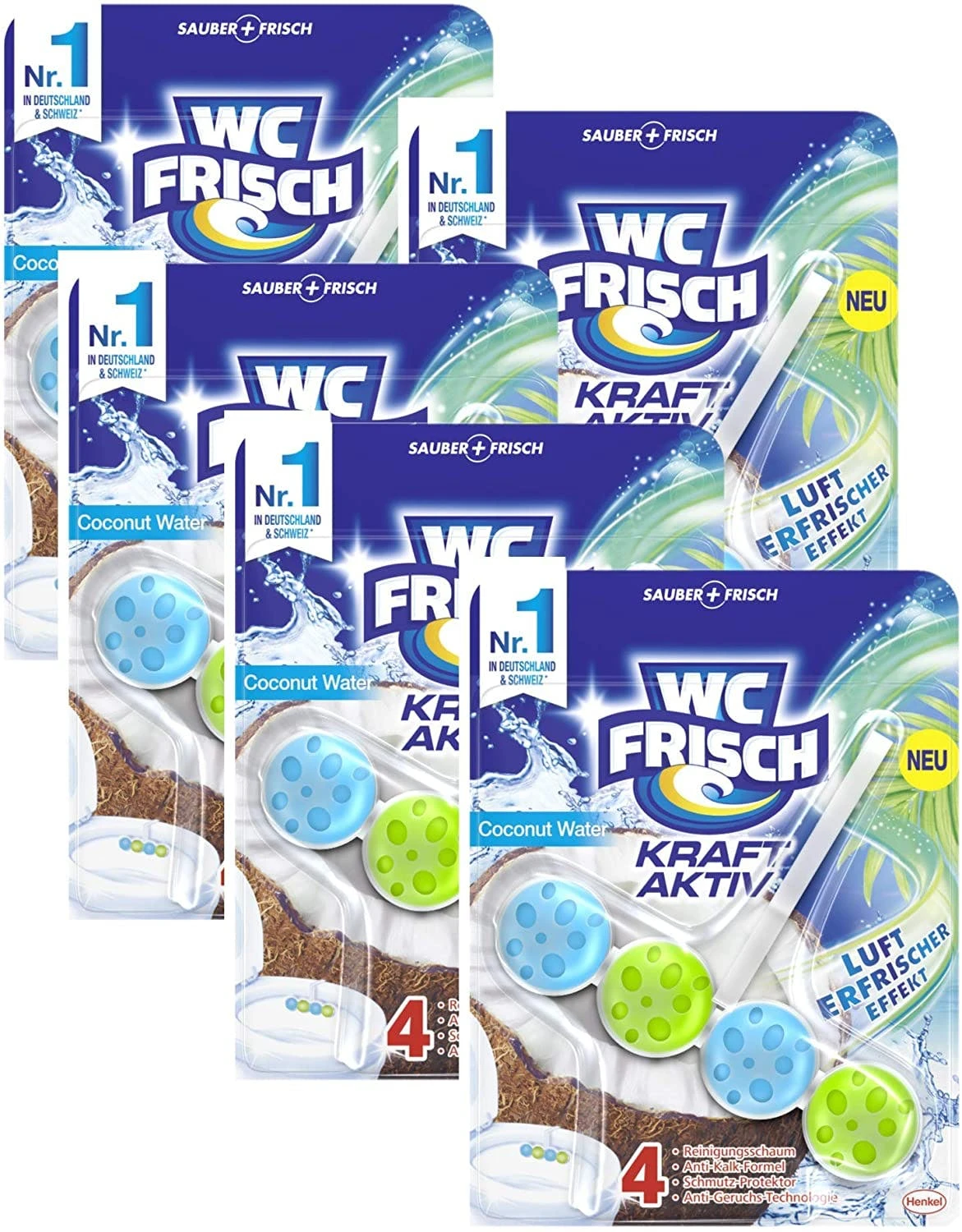 Null WC-Frisch Kraft Aktiv Duftspüler Coconut Water 50g WC Reiniger Reinigung 3 Null WC-Frisch Kraft Aktiv Duftspüler Coconut Water 50g WC Reiniger Reinigung – Bild 3